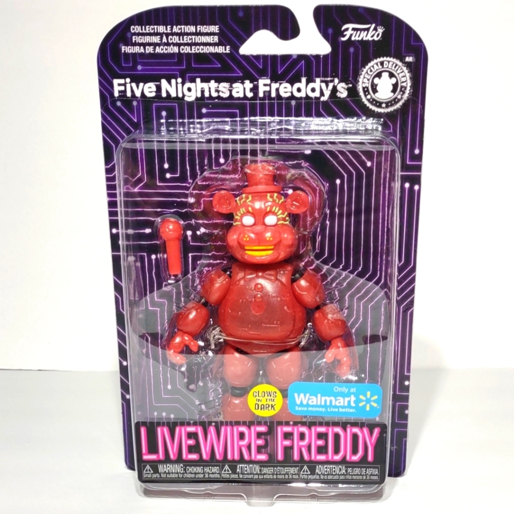 Funko Five Nights at Freddy's Livewire Freddy 6 in Plush Toy Glow In The Dark
